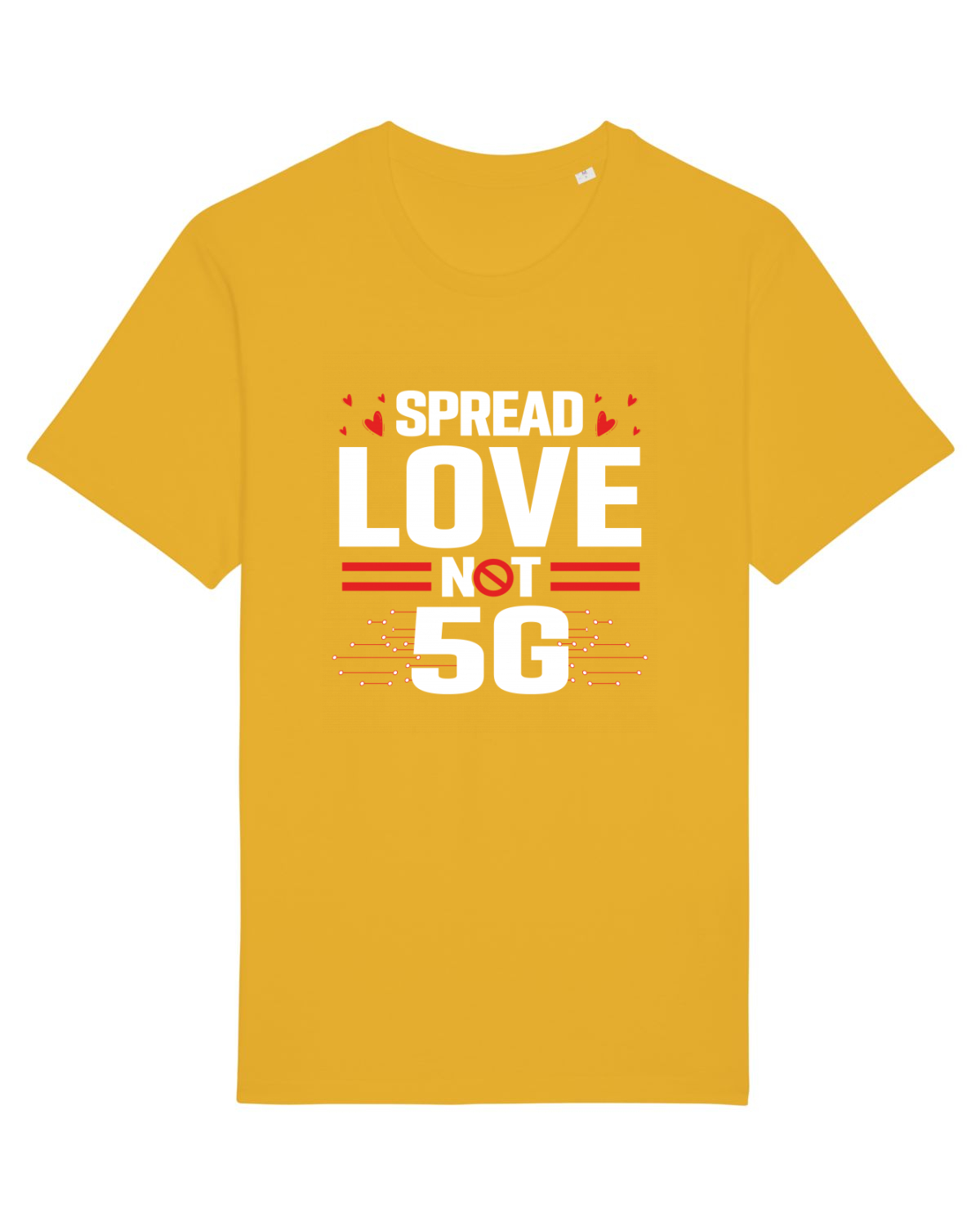 Tricou mânecă scurtă Unisex Rocker Spectra Yellow