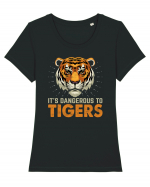 It's Dangerous To Tigers Tricou mânecă scurtă guler larg fitted Damă Expresser