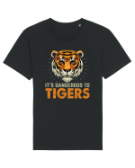 It's Dangerous To Tigers Tricou mânecă scurtă Unisex Rocker