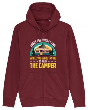 The Camper Says Burgundy