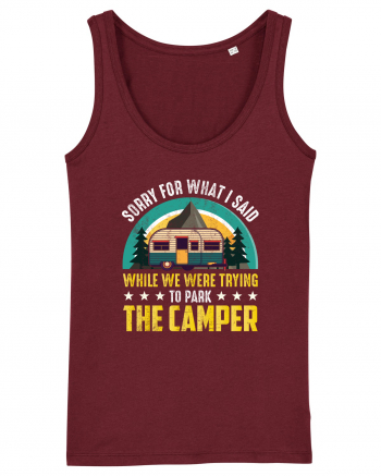 The Camper Says Burgundy