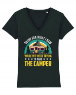 The Camper Says Tricou mânecă scurtă guler V Damă Evoker