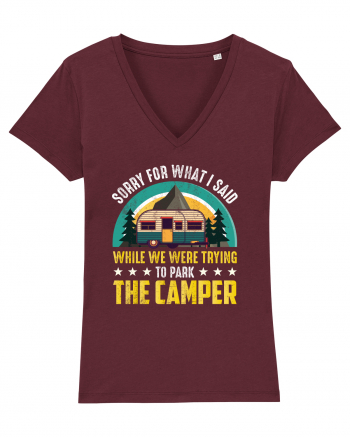 The Camper Says Burgundy