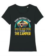 The Camper Says Tricou mânecă scurtă guler larg fitted Damă Expresser