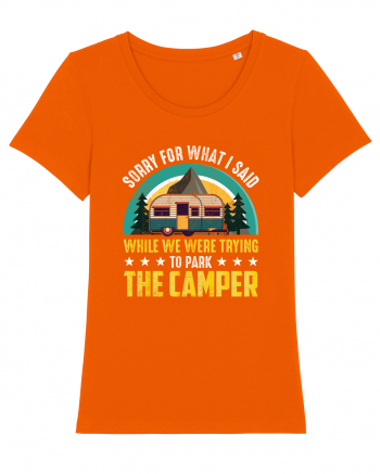 The Camper Says Bright Orange