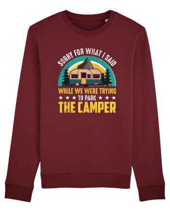 The Camper Says Burgundy