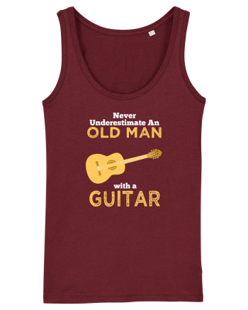 OLD MAN WITH GUITAR Burgundy
