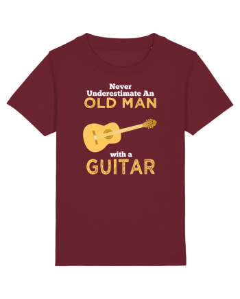 OLD MAN WITH GUITAR Burgundy