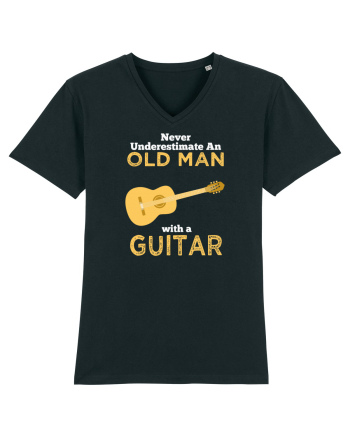 OLD MAN WITH GUITAR Black