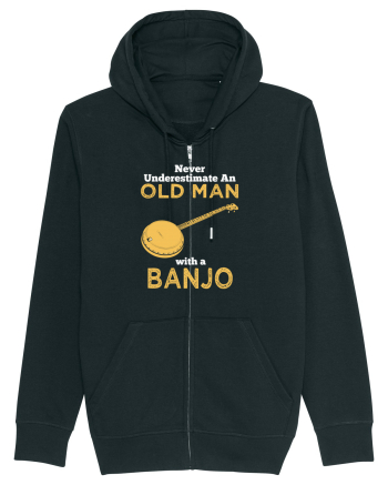 OLD MAN WITH A BANJO Black