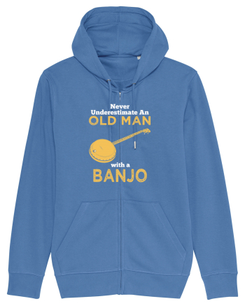 OLD MAN WITH A BANJO Bright Blue
