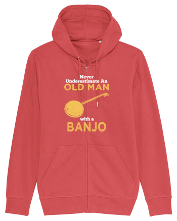 OLD MAN WITH A BANJO Carmine Red