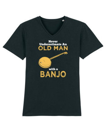 OLD MAN WITH A BANJO Black