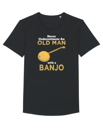 OLD MAN WITH A BANJO Black