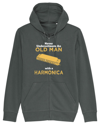 OLD MAN WITH A HARMONICA Anthracite
