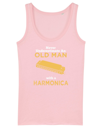 OLD MAN WITH A HARMONICA Cotton Pink