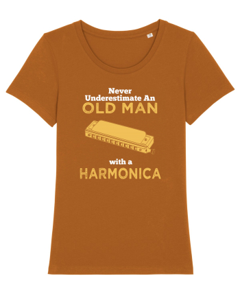 OLD MAN WITH A HARMONICA Roasted Orange