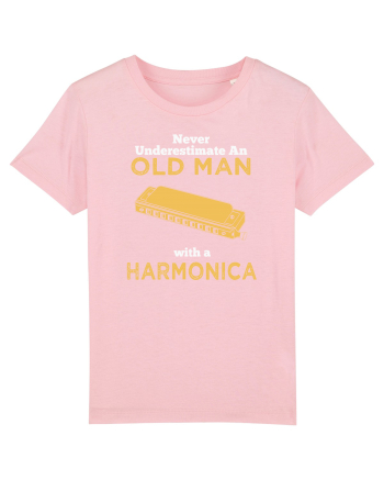 OLD MAN WITH A HARMONICA Cotton Pink