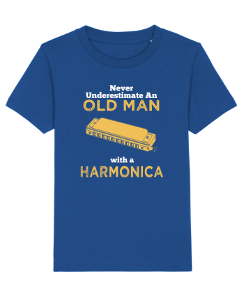 OLD MAN WITH A HARMONICA Majorelle Blue