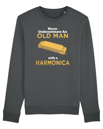 OLD MAN WITH A HARMONICA Anthracite