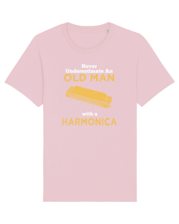 OLD MAN WITH A HARMONICA Cotton Pink