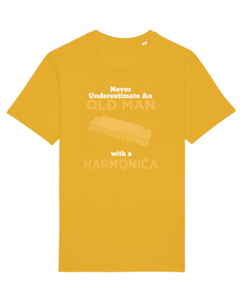 OLD MAN WITH A HARMONICA Spectra Yellow