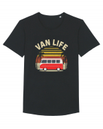 Van Life Tricou mânecă scurtă guler larg Bărbat Skater