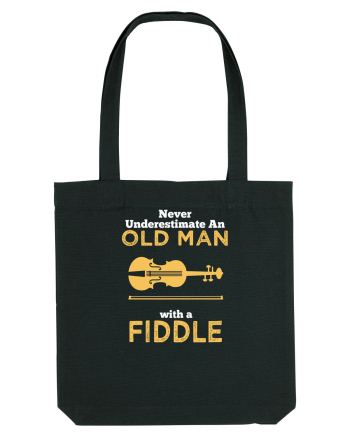 OLD MAN WITH A FIDDLE Black