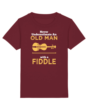 OLD MAN WITH A FIDDLE Burgundy