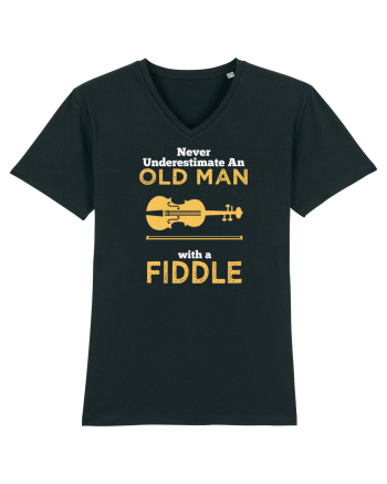OLD MAN WITH A FIDDLE Black
