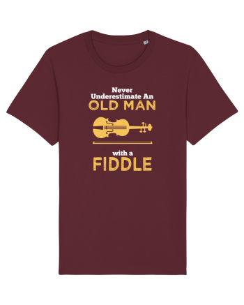 OLD MAN WITH A FIDDLE Burgundy