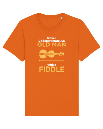 OLD MAN WITH A FIDDLE Bright Orange
