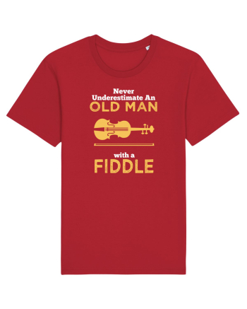 OLD MAN WITH A FIDDLE Red
