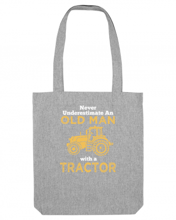 OLD MAN WITH A TRACTOR Heather Grey