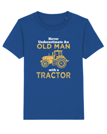 OLD MAN WITH A TRACTOR Majorelle Blue