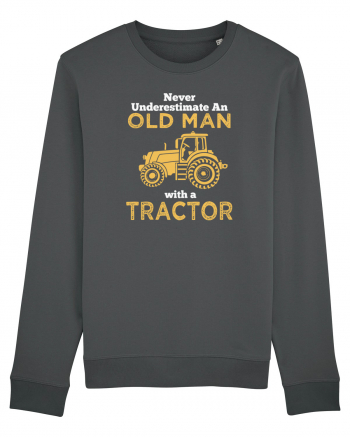 OLD MAN WITH A TRACTOR Anthracite