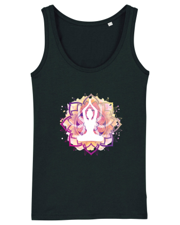 Yoga Lotus Mandala Roz Black