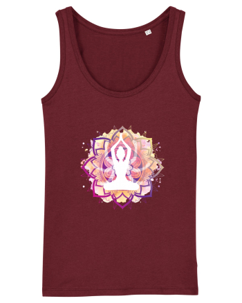 Yoga Lotus Mandala Roz Burgundy