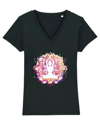 Yoga Lotus Mandala Roz Black