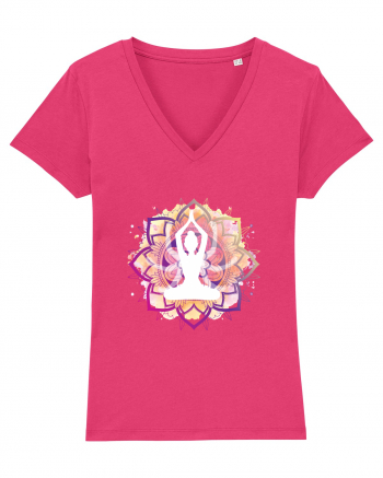 Yoga Lotus Mandala Roz Raspberry