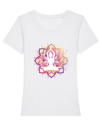 Yoga Lotus Mandala Roz White