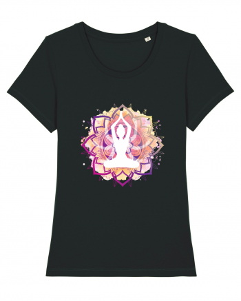 Yoga Lotus Mandala Roz Black