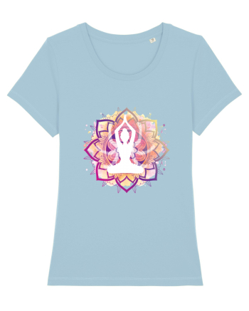 Yoga Lotus Mandala Roz Sky Blue