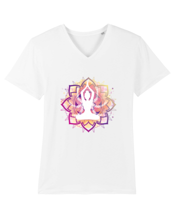 Yoga Lotus Mandala Roz White