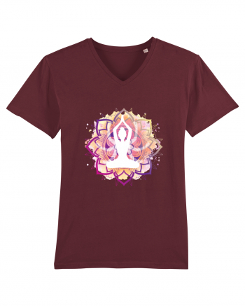 Yoga Lotus Mandala Roz Burgundy
