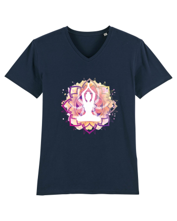 Yoga Lotus Mandala Roz French Navy