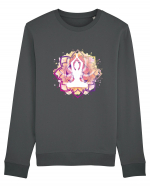 Yoga Lotus Mandala Roz Bluză mânecă lungă Unisex Rise
