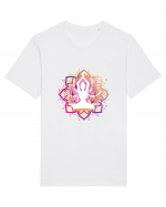 Yoga Lotus Mandala Roz Tricou mânecă scurtă Unisex Rocker