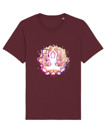 Yoga Lotus Mandala Roz Burgundy
