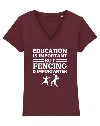 FENCING Burgundy